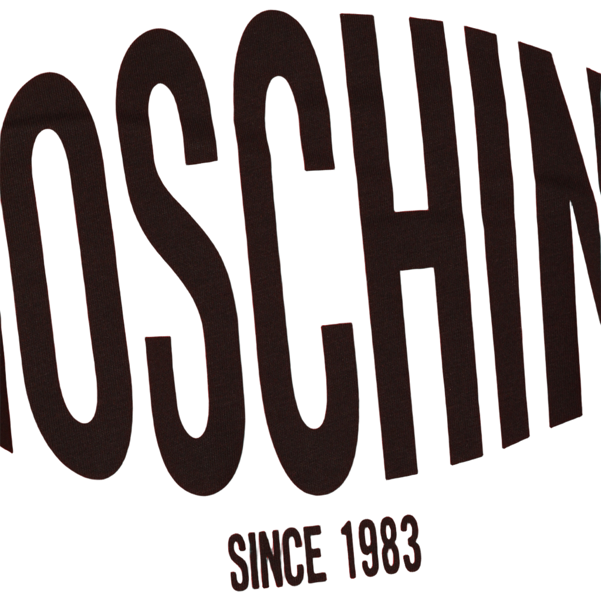 Short-Sleeve Red T-Shirt with Bold MOSCHINO Graphic