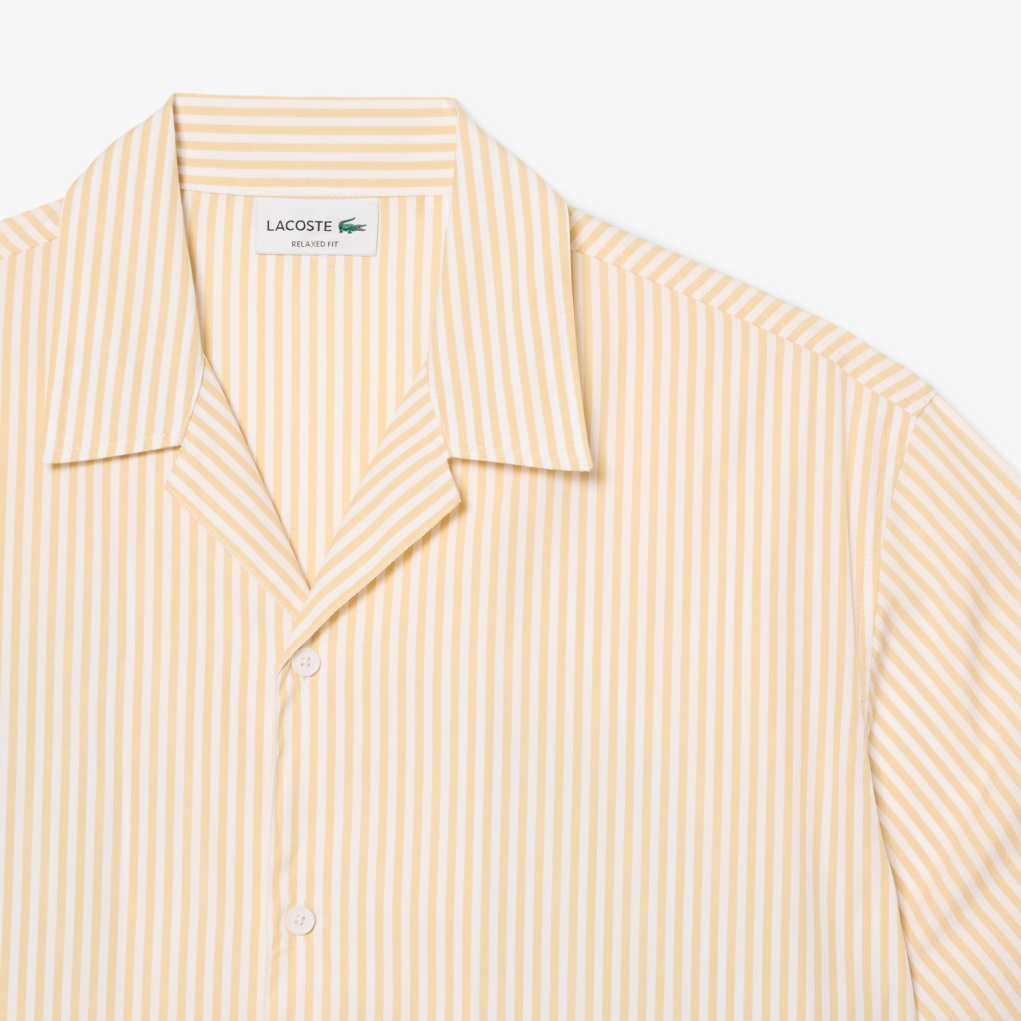 Short-Sleeve Camp Collar Shirt with Abstract Waves