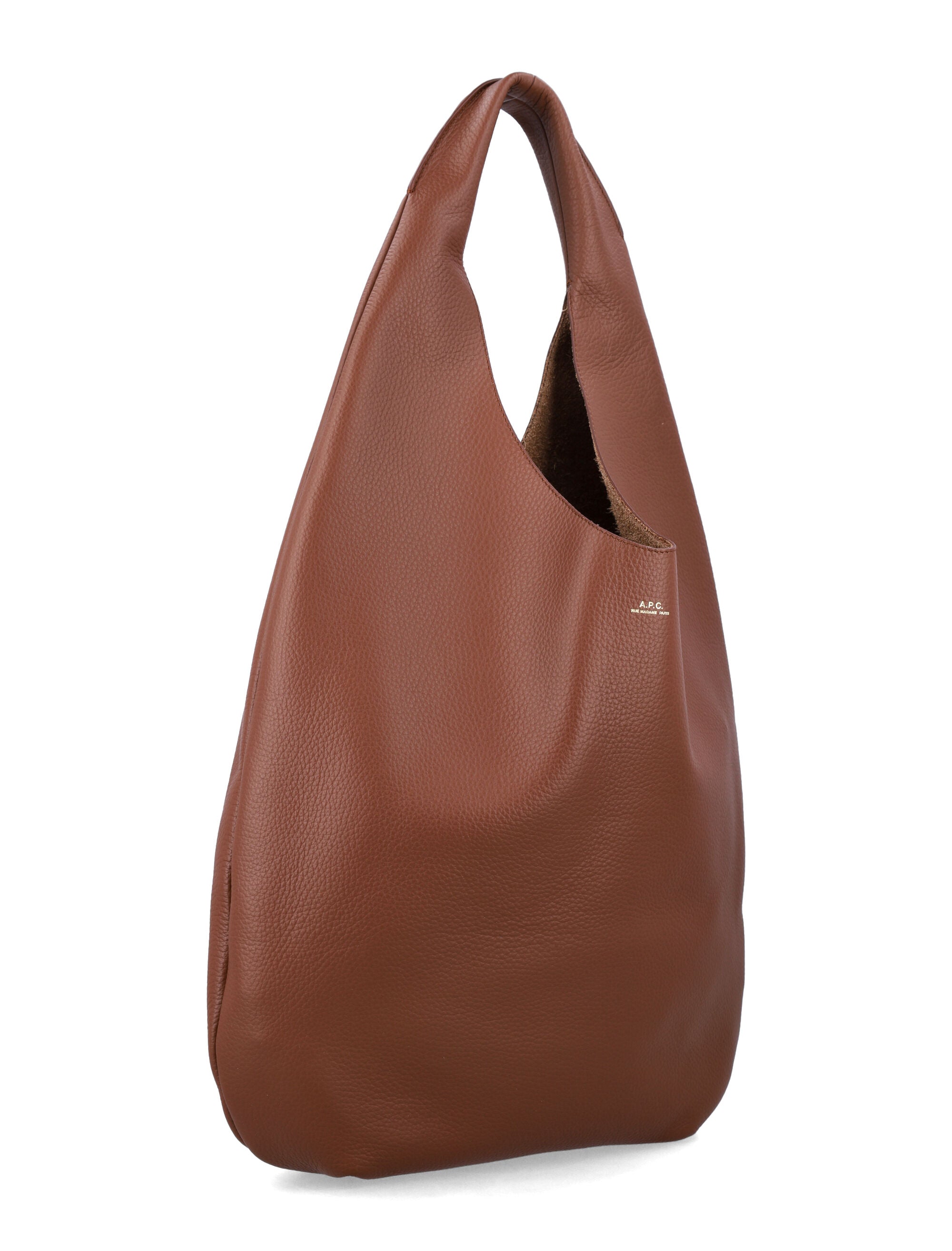 Le Neige Grained Leather Handbag