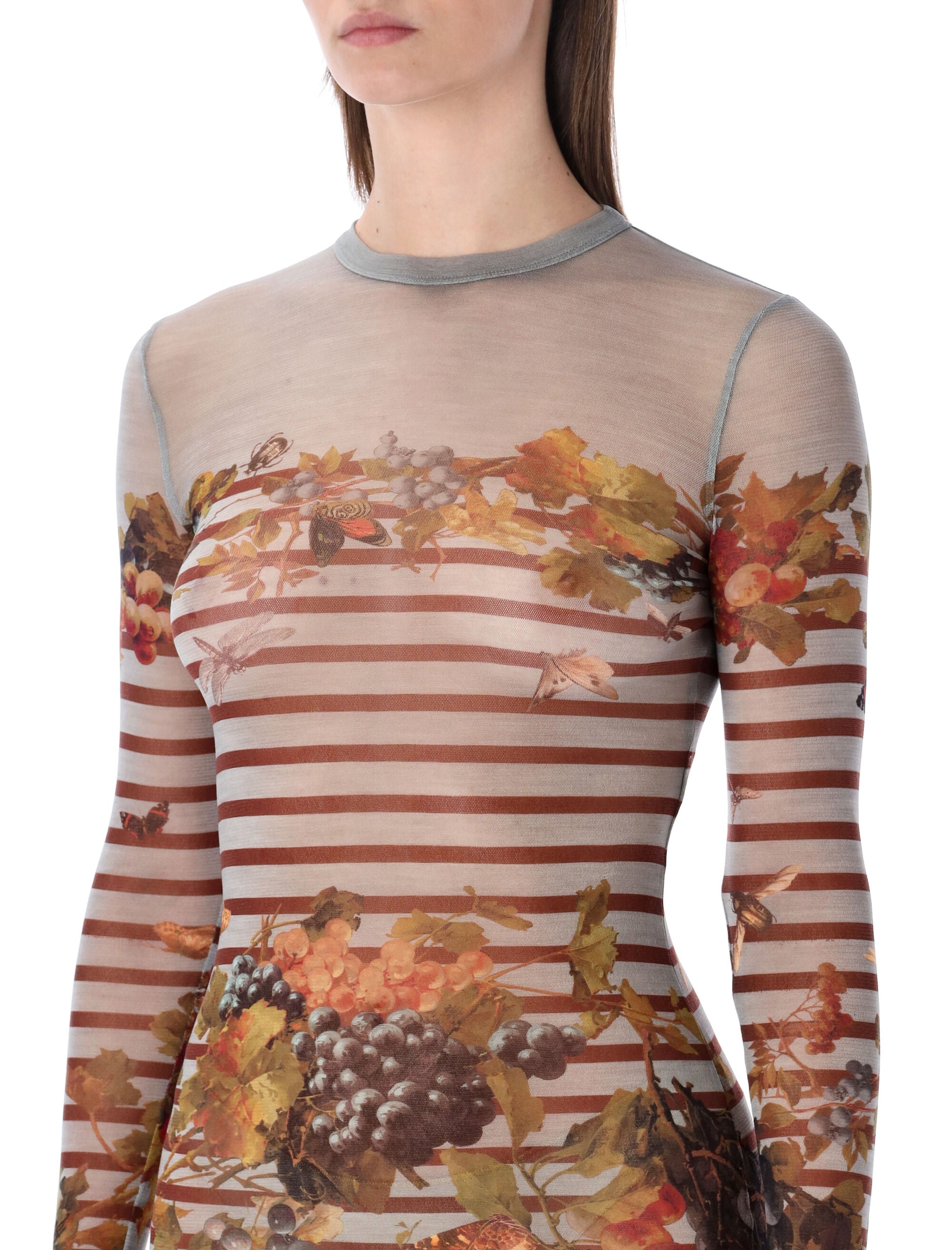 Marinière Mesh Long Dress