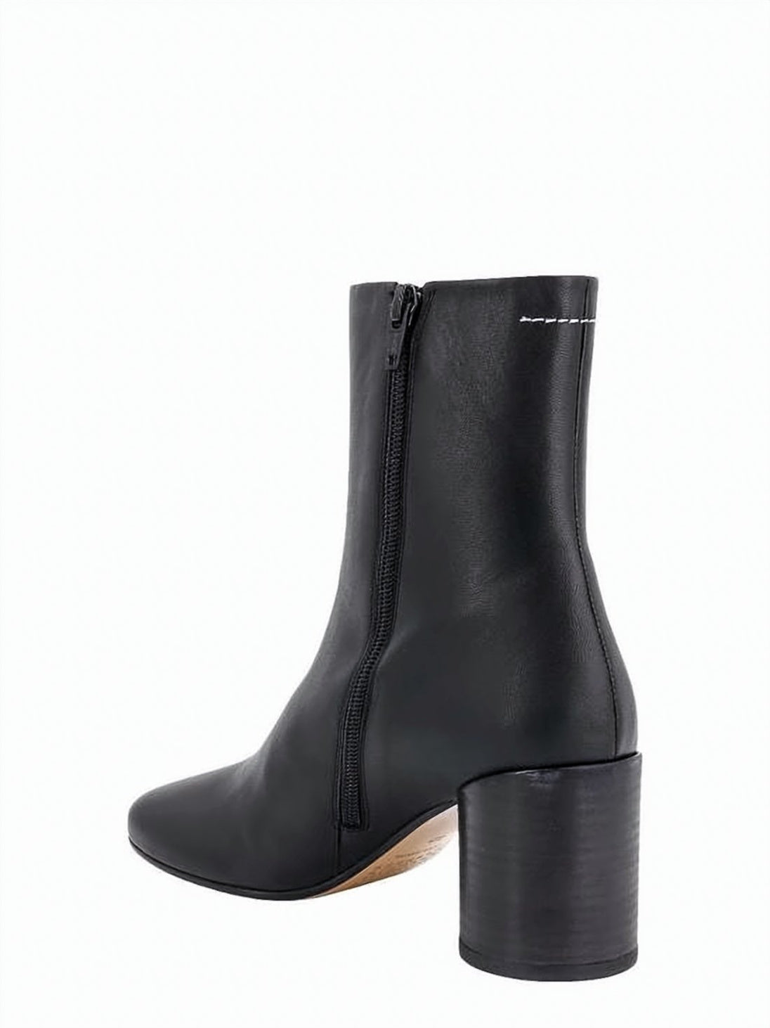 Minimalist Black Leather Ankle Boots