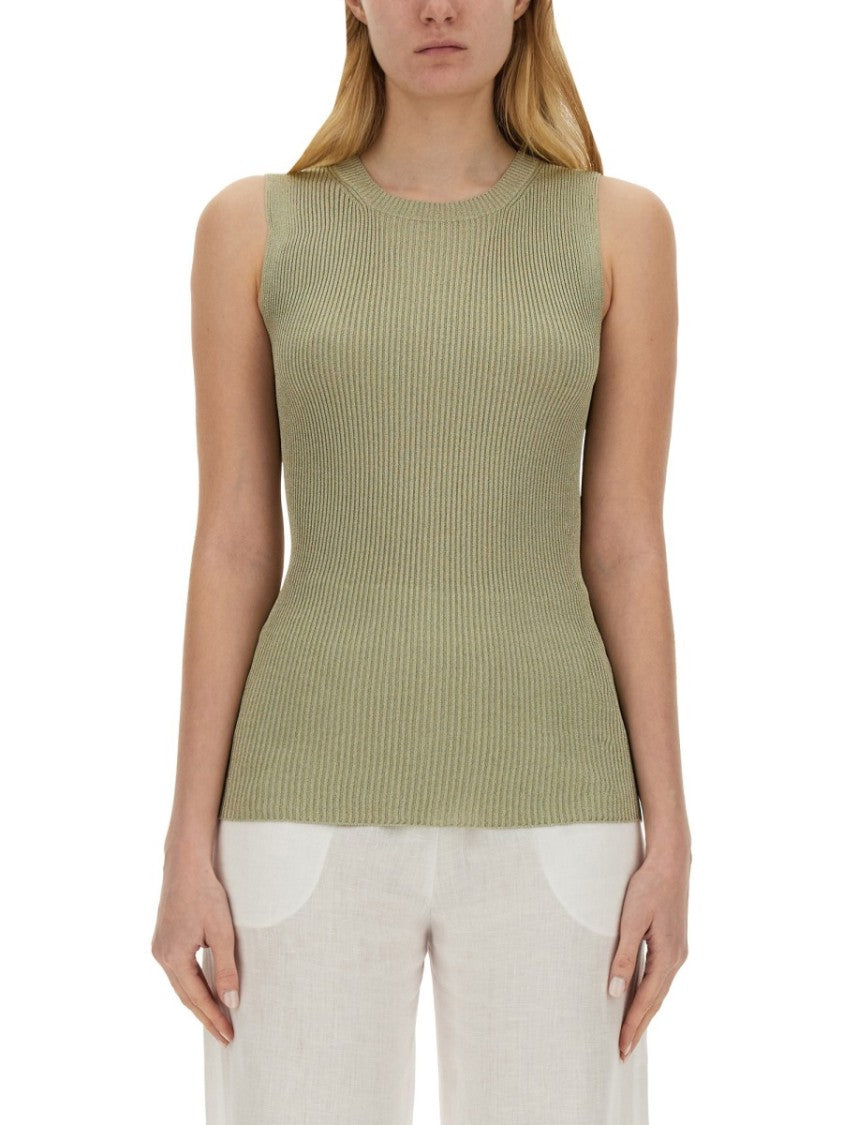 Ribbed Sleeveless Top