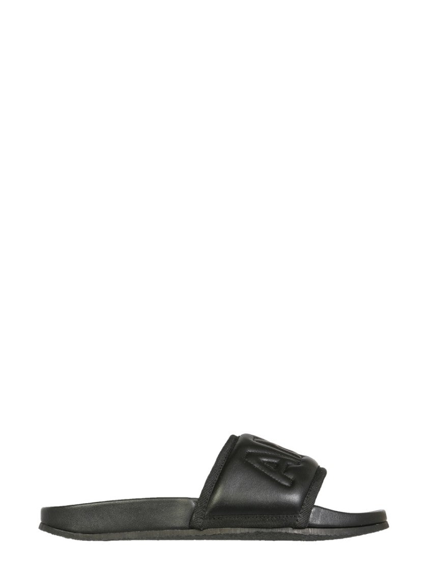 Leather Slide Sandals