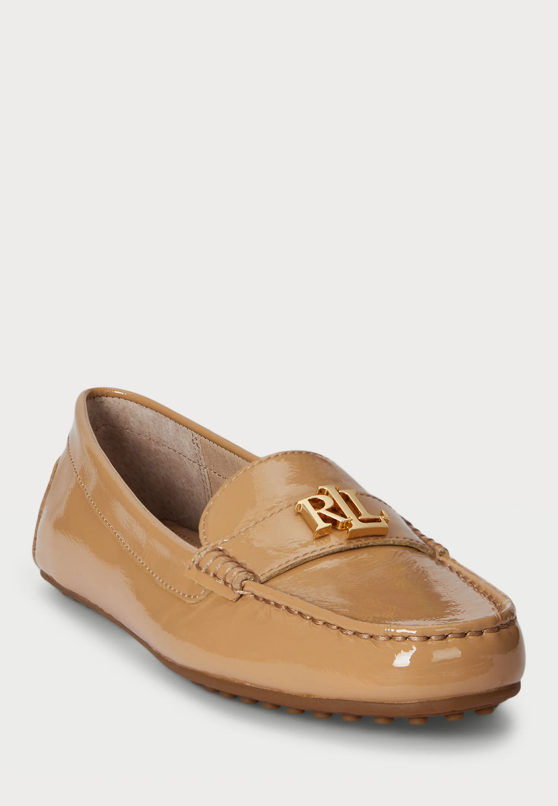 Natural Barnsbury Leather Driver Loafers