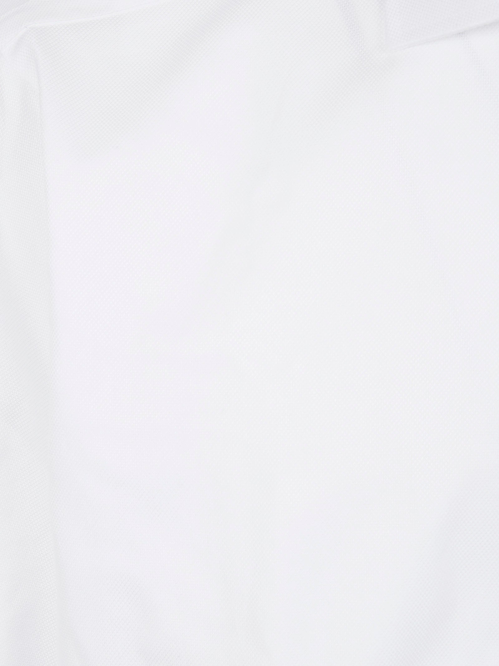 Long-Sleeve White Shirt with Crisp Collar
