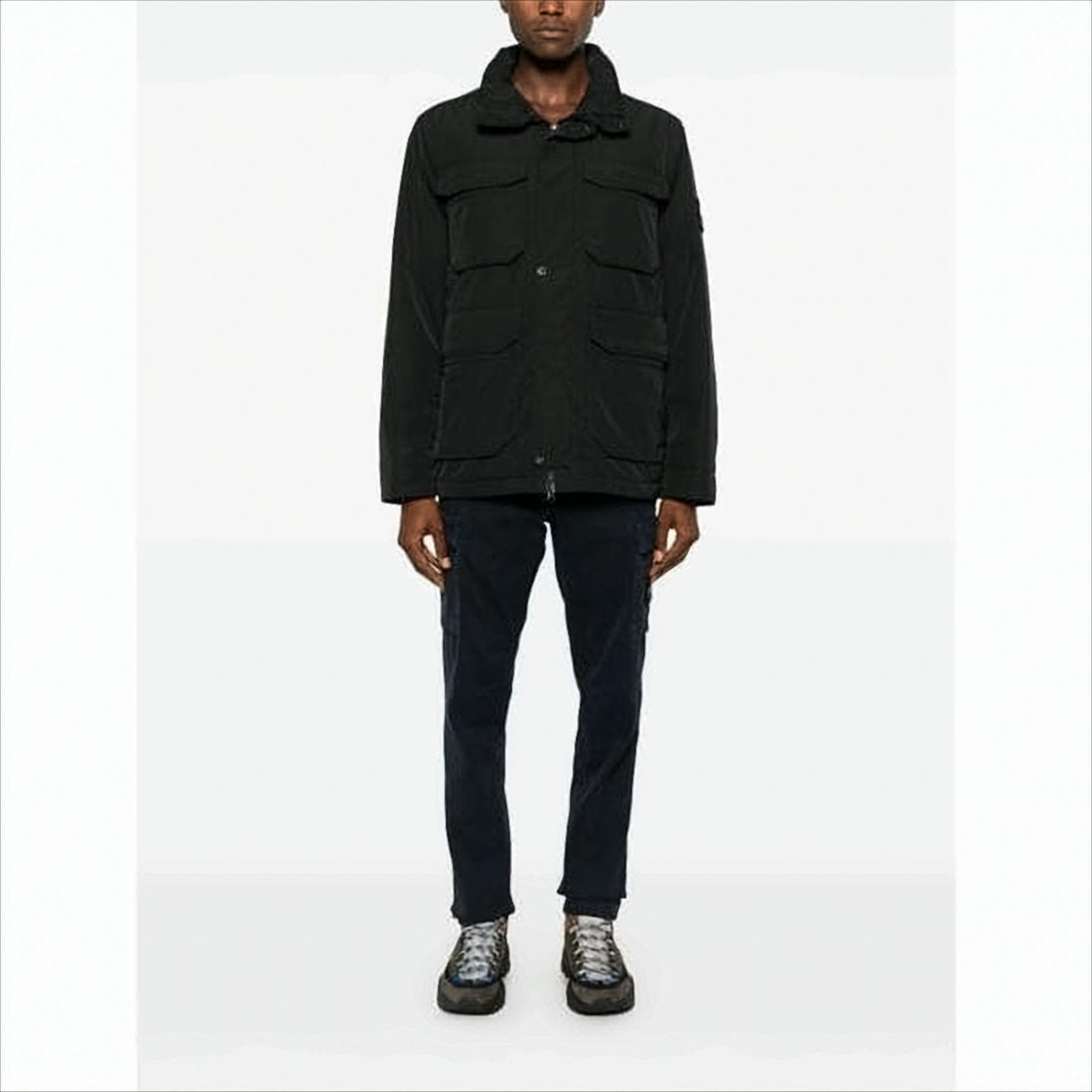 Padded Jacket with High Collar