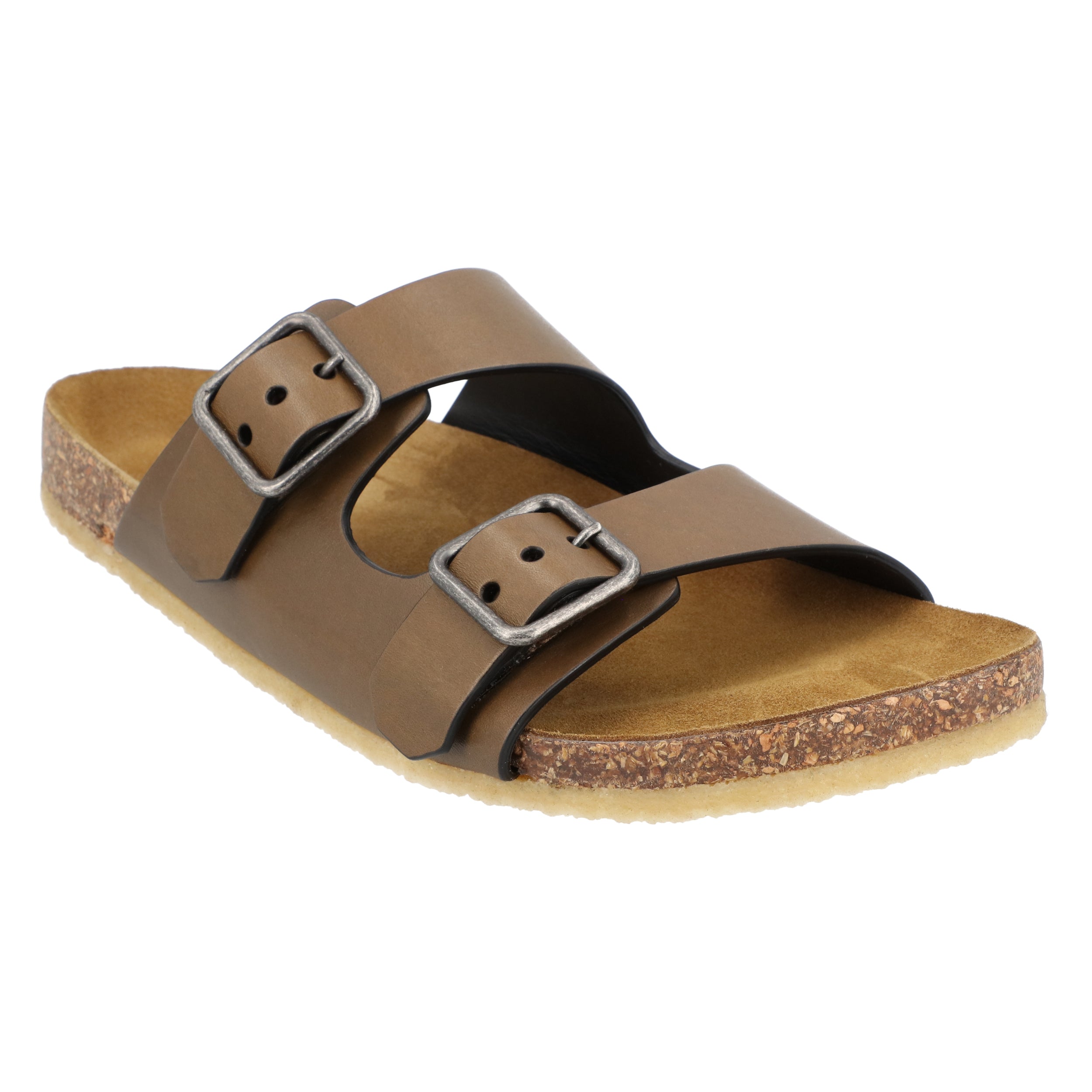 Smooth Leather "Jimmy" Flat Sandals