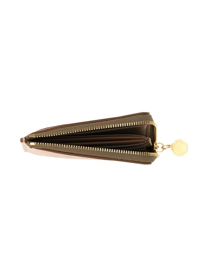 Compact Zipped Wallet With Front Logo Detail