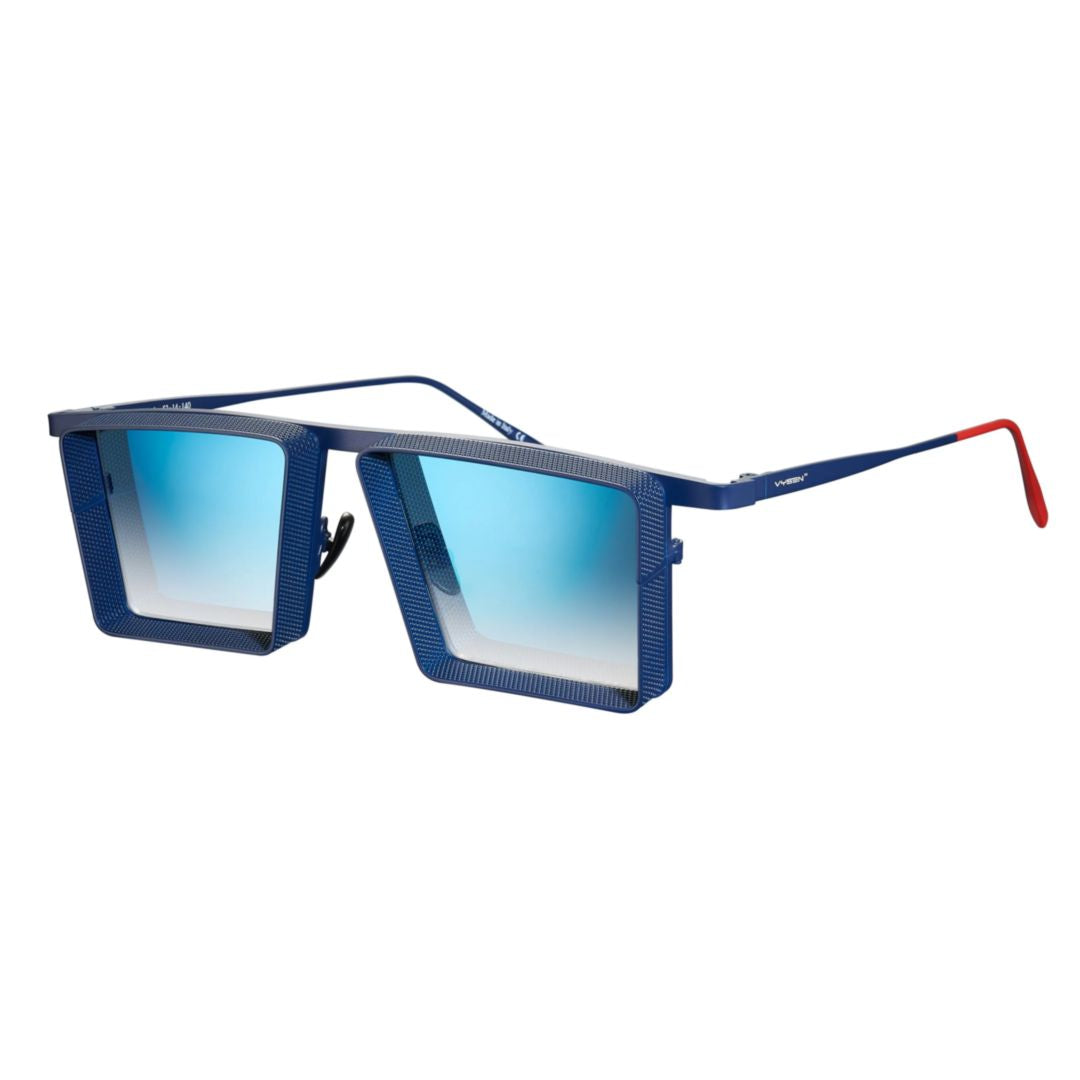 Al-4 Oversized Square Frame Sunglasses with Textured Finish