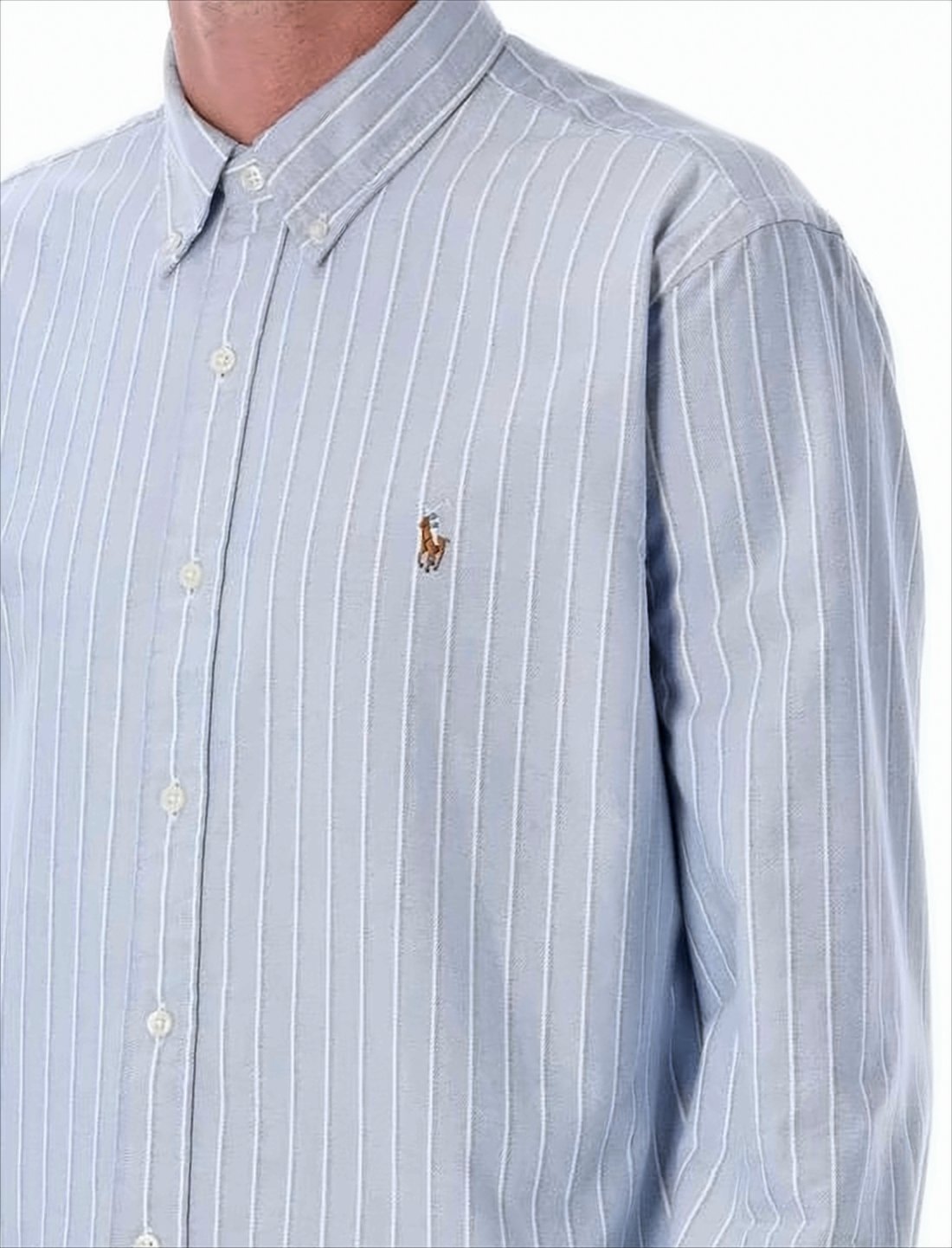 Light Striped Long-Sleeve Shirt