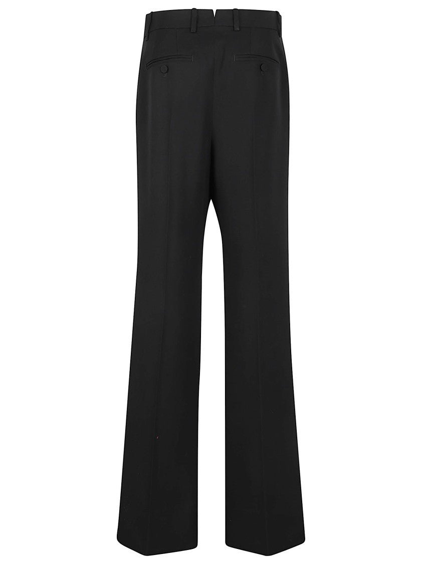 Tailored Straight-Leg Trousers With Concealed Front Fastening