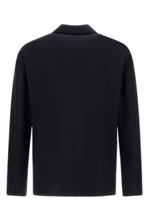 Navy Stretch Wool Jacket