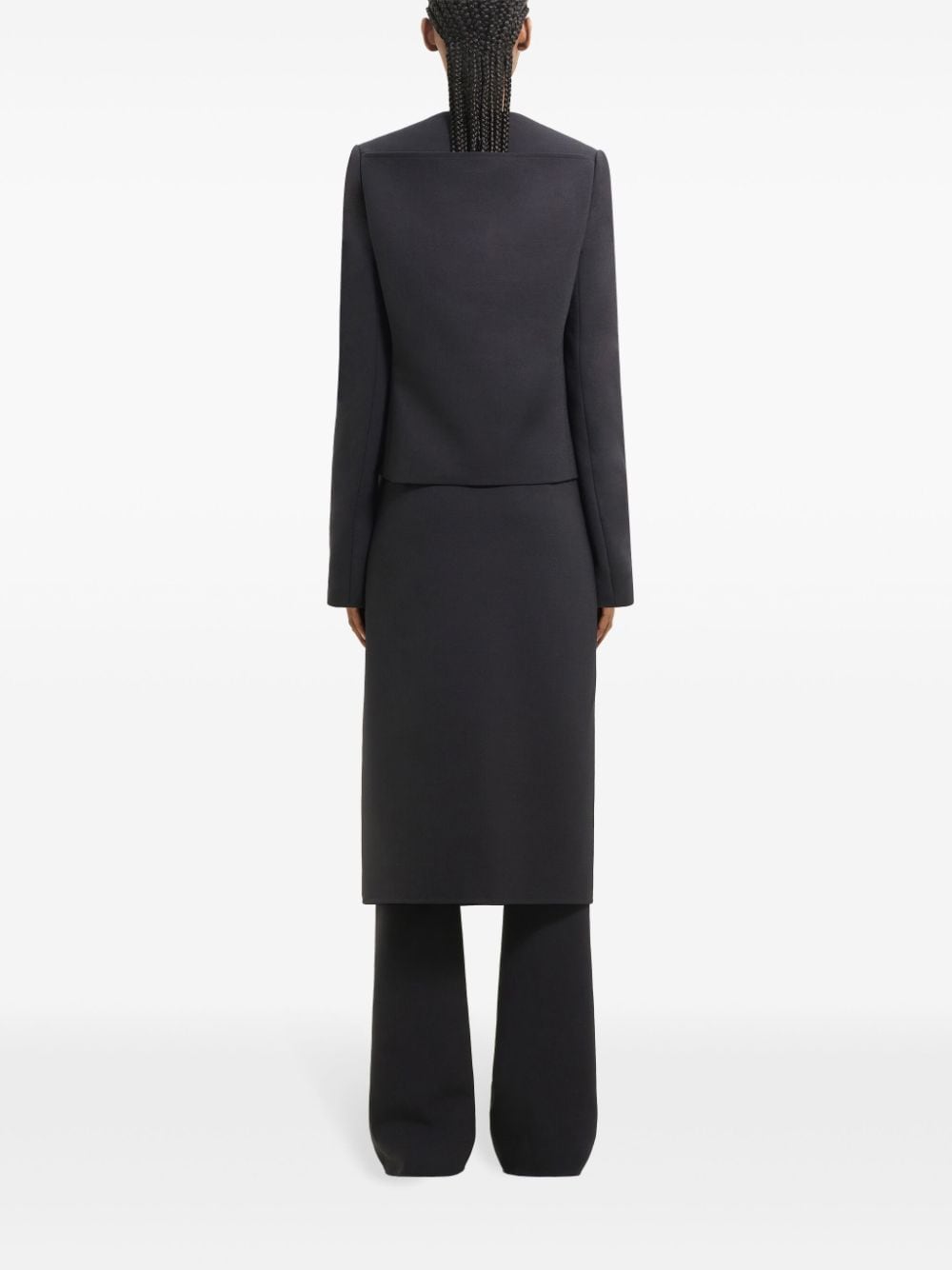 Crew Neck Tailored Jacket