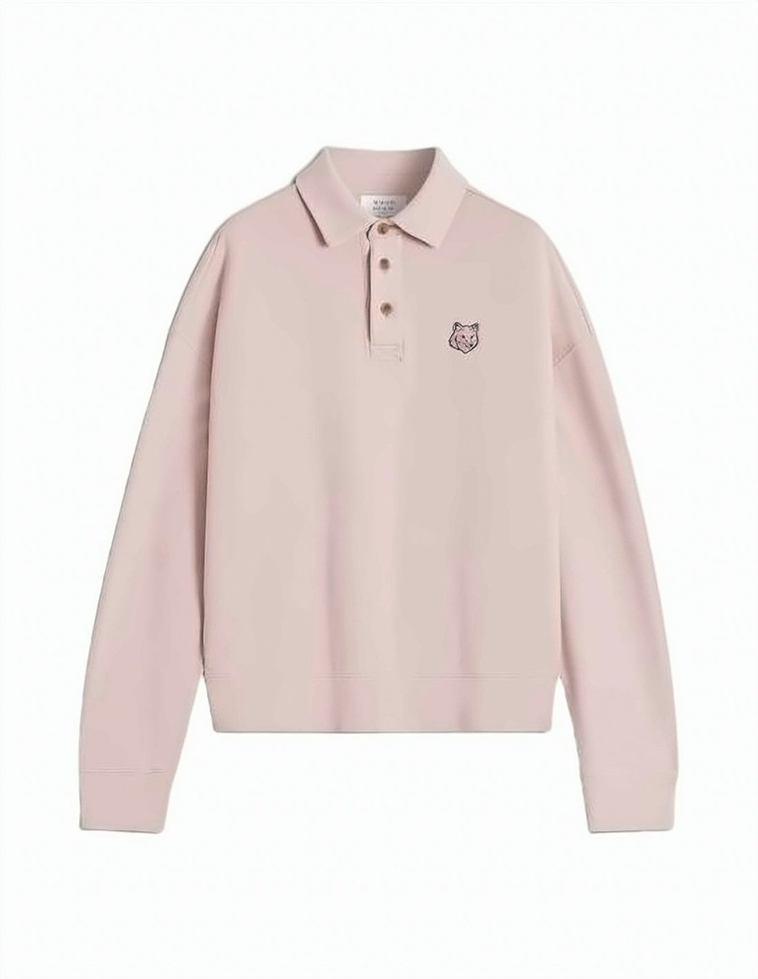Bold Fox Head Oversized Polo Sweatshirt