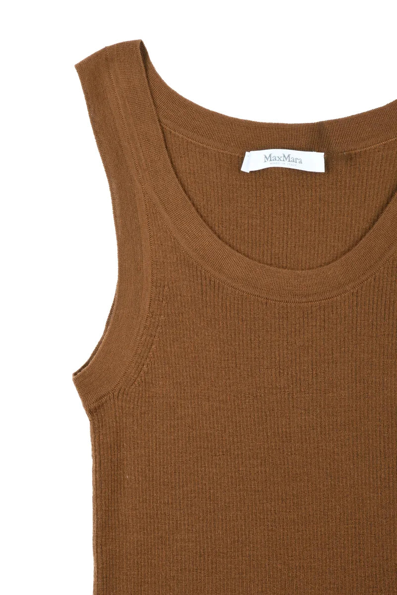 Eliadi Virgin Wool Top - Brown