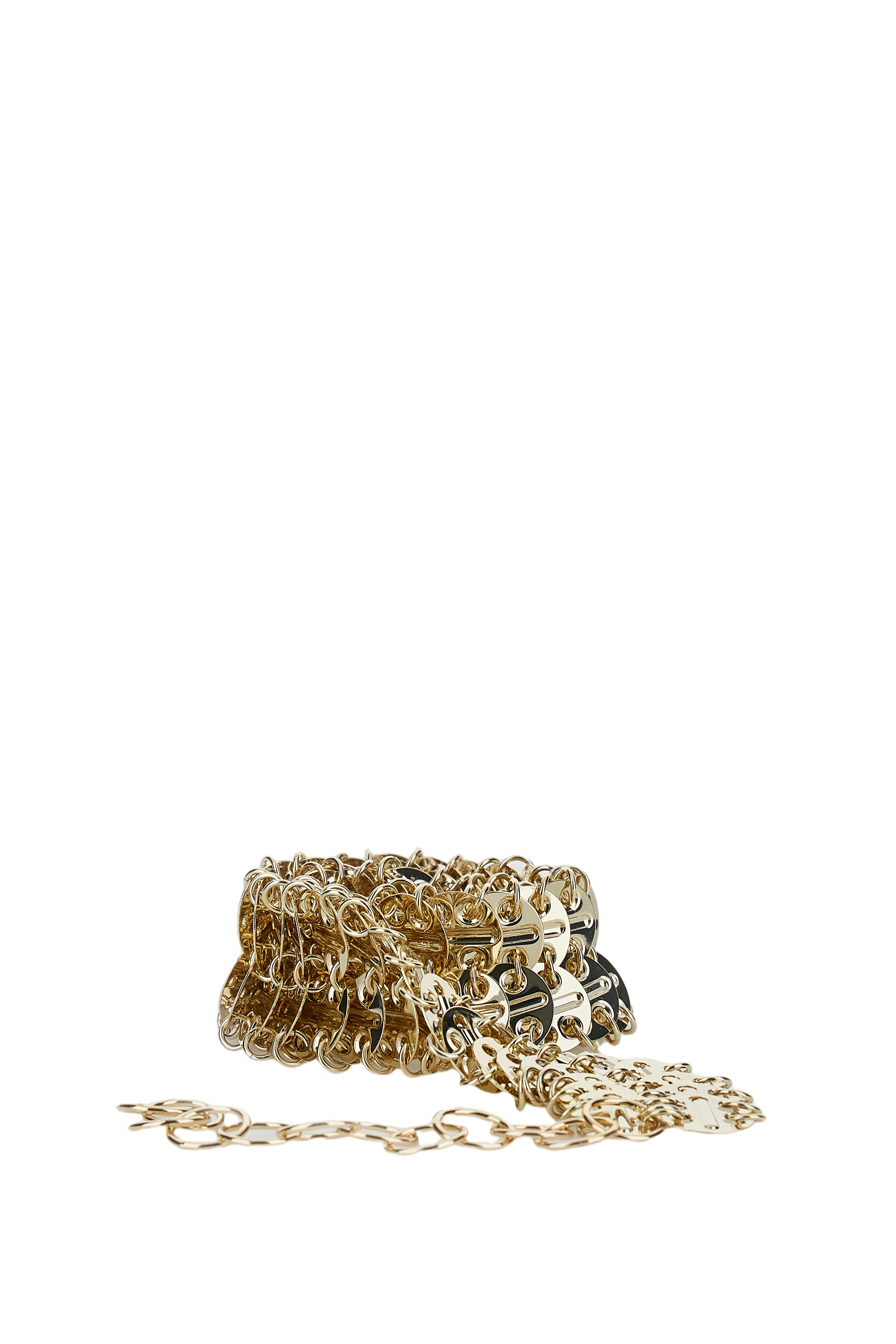 Interlinked Brass Chain Belt
