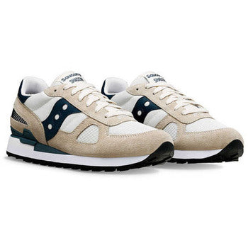 Beige Shadow Sneakers with Suede