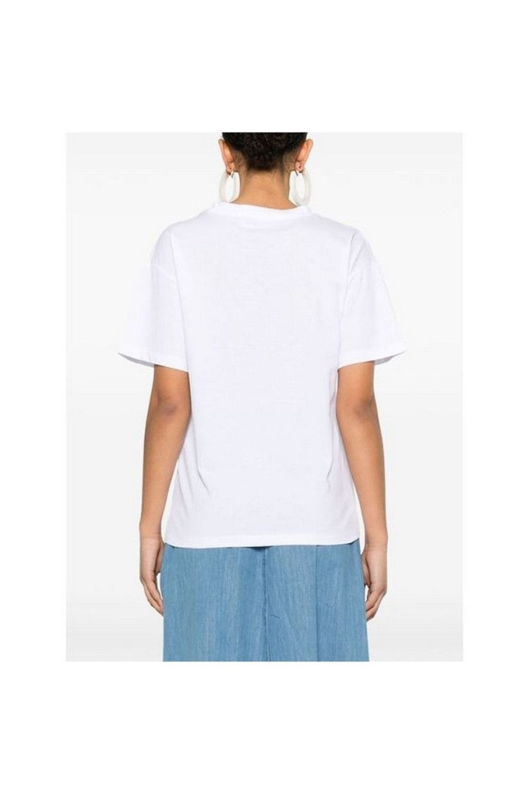 Cotton T-Shirt With Lace Detailing