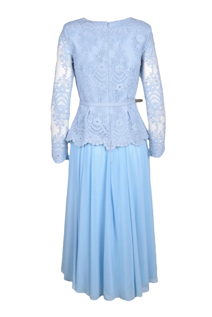 Long Dress Lace - Light Blue