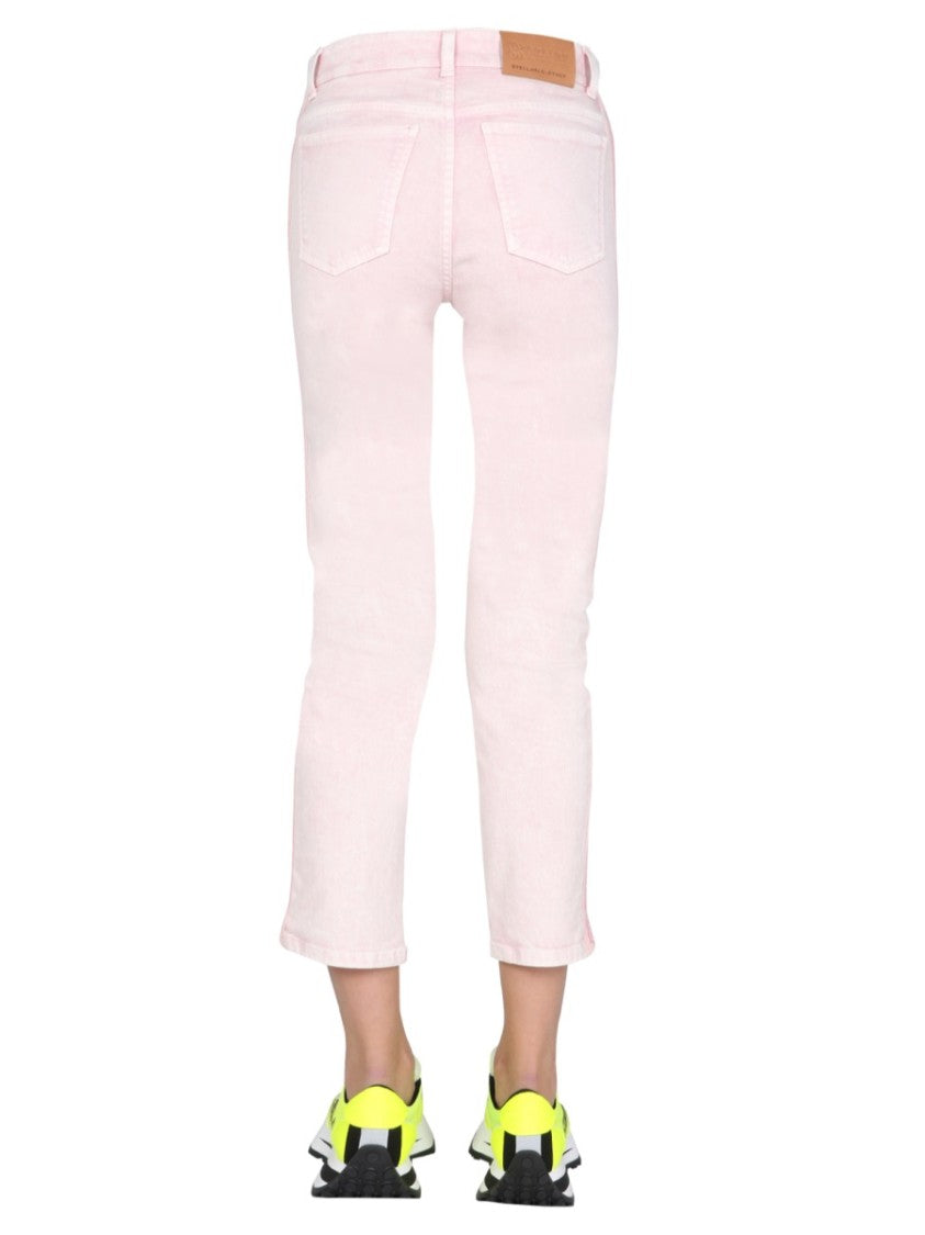 Cropped Slim-Fit Denim Jeans