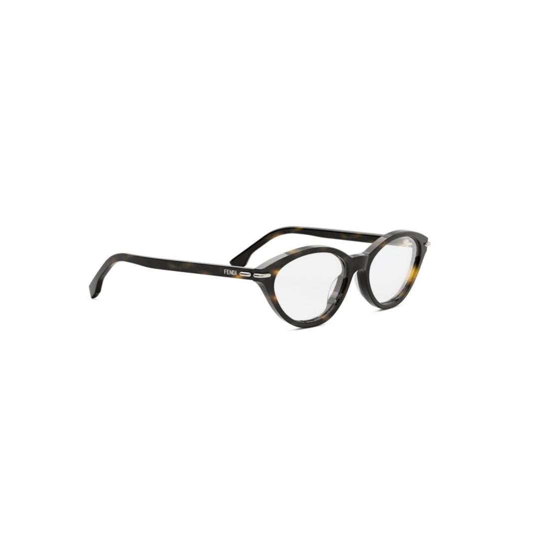 Fe50126i Rounded Tortoiseshell-Patterned Cat-Eye Eyeglasses