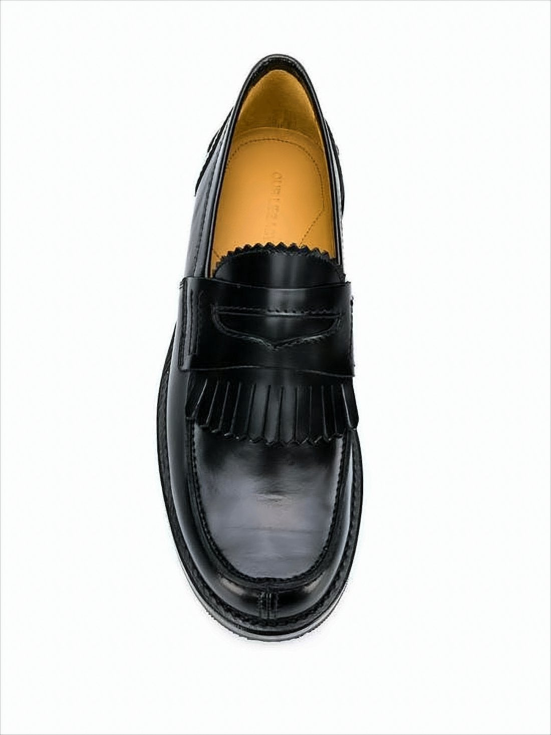 Polished Leather Loafers with Penny Strap