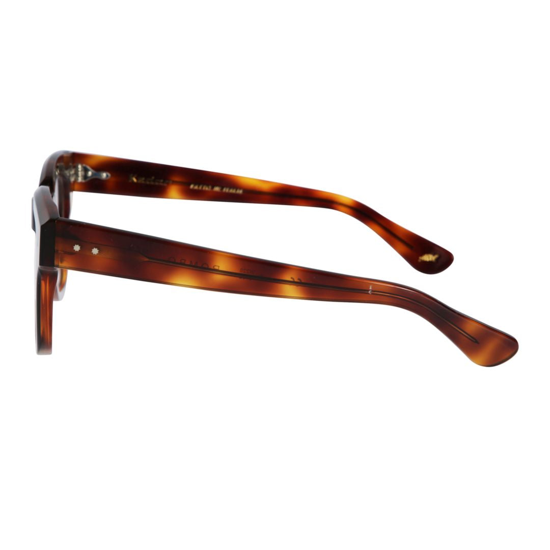 Rombo Square Tortoiseshell-Patterned Eyeglasses with Diamond Accents