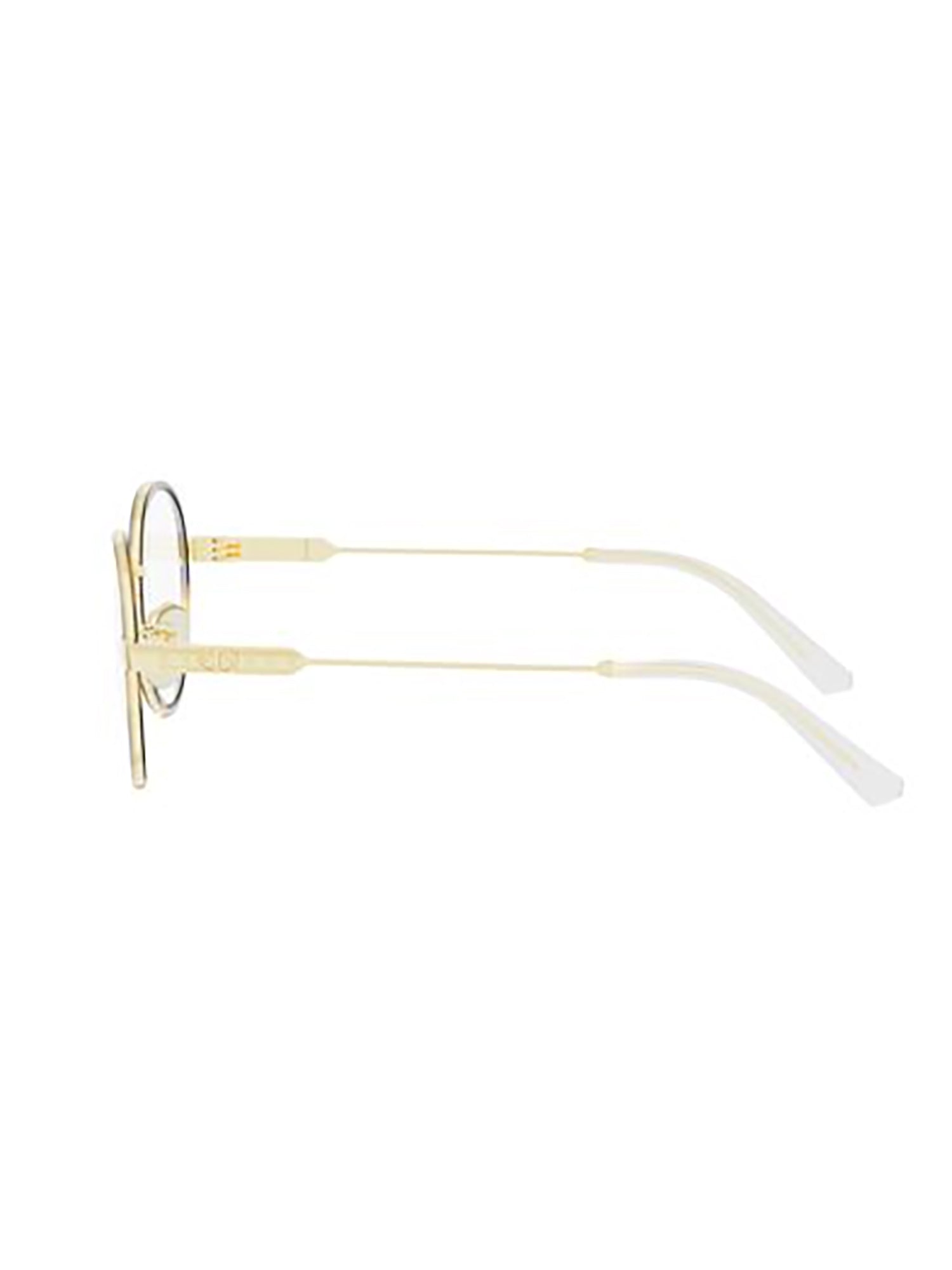 Dior Cannageo R1u Optical Frames with Gold Accents
