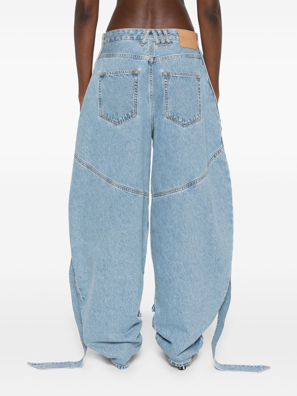 Balloon Fit Clear Blue Denim Jeans