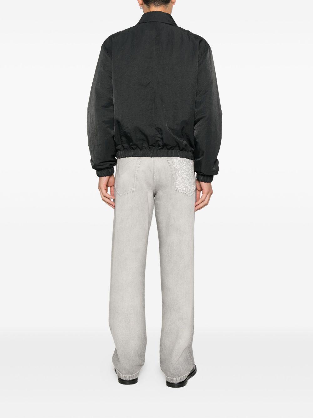 Point Collar Black Jacket