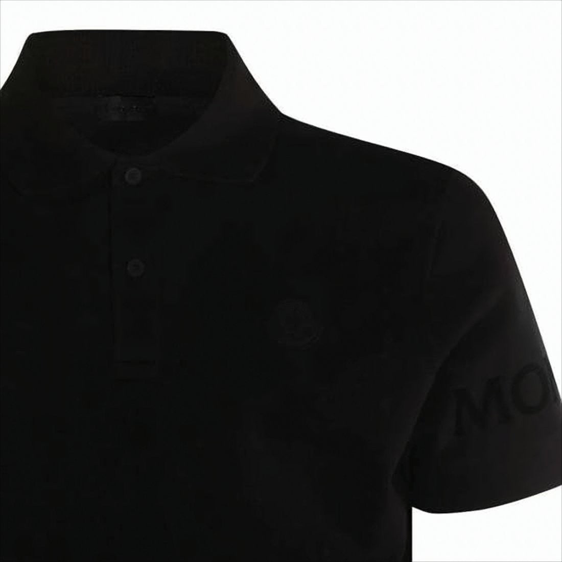 Moncler Short-Sleeve Polo Shirt with Two-Button Placket