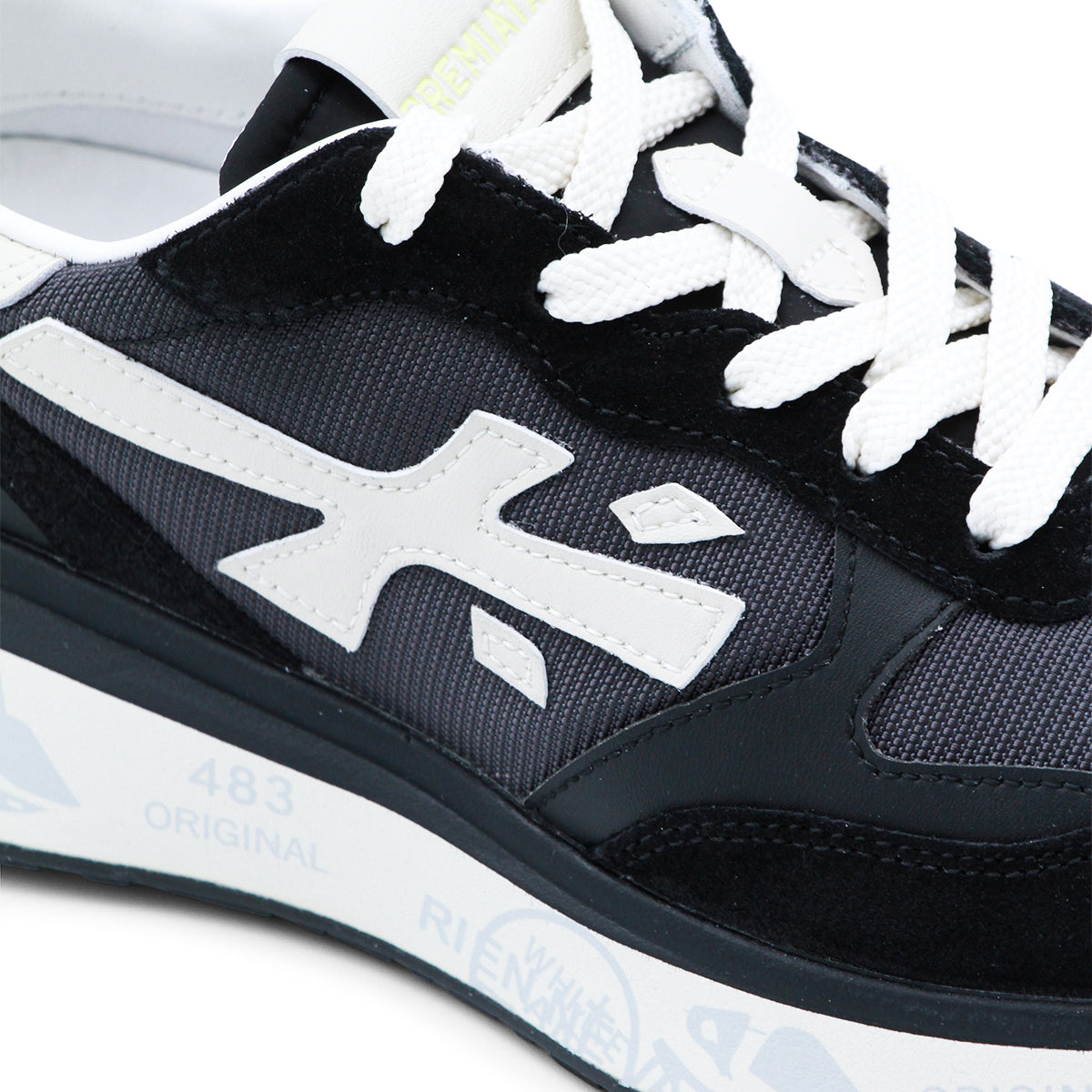 Black Leather Sole Sneakers