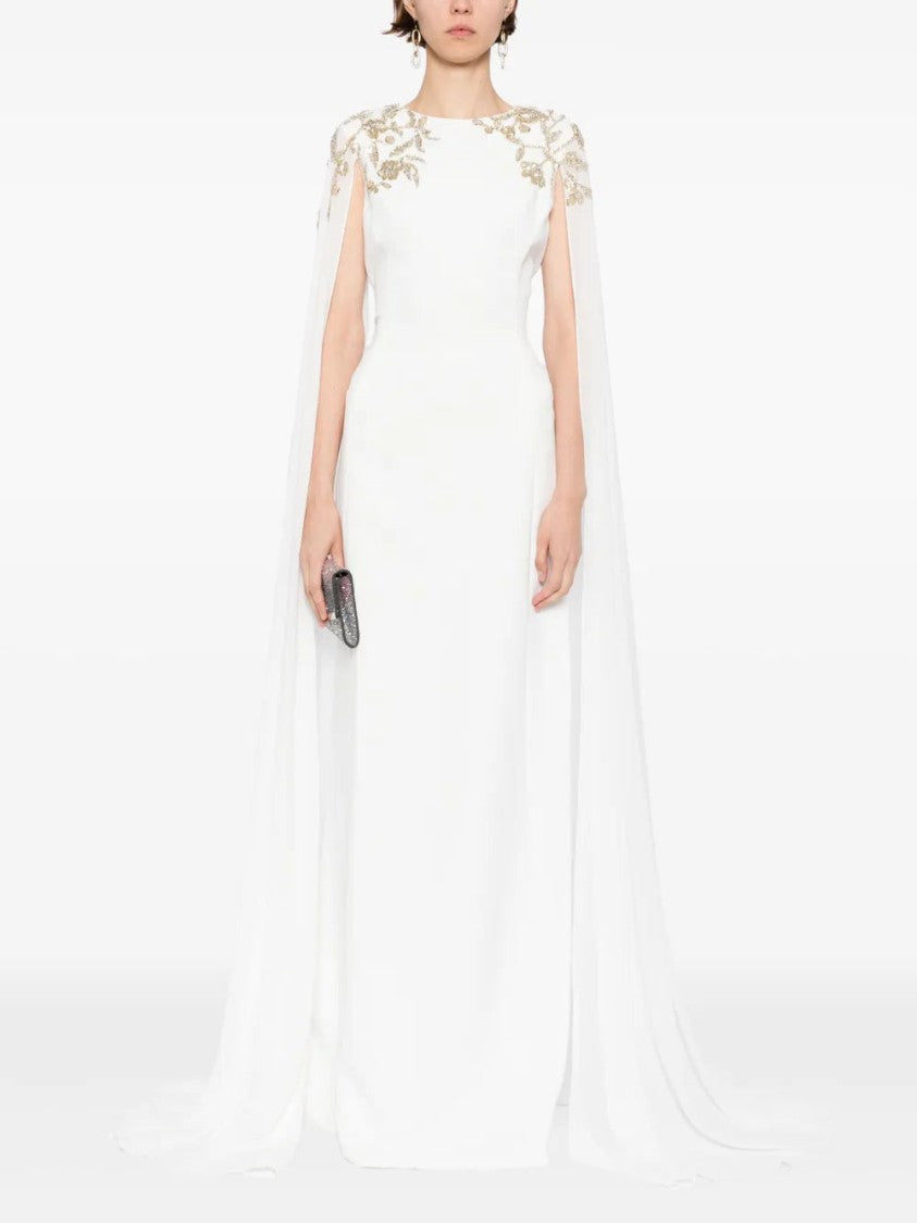 Embellished Crepe Kaftan