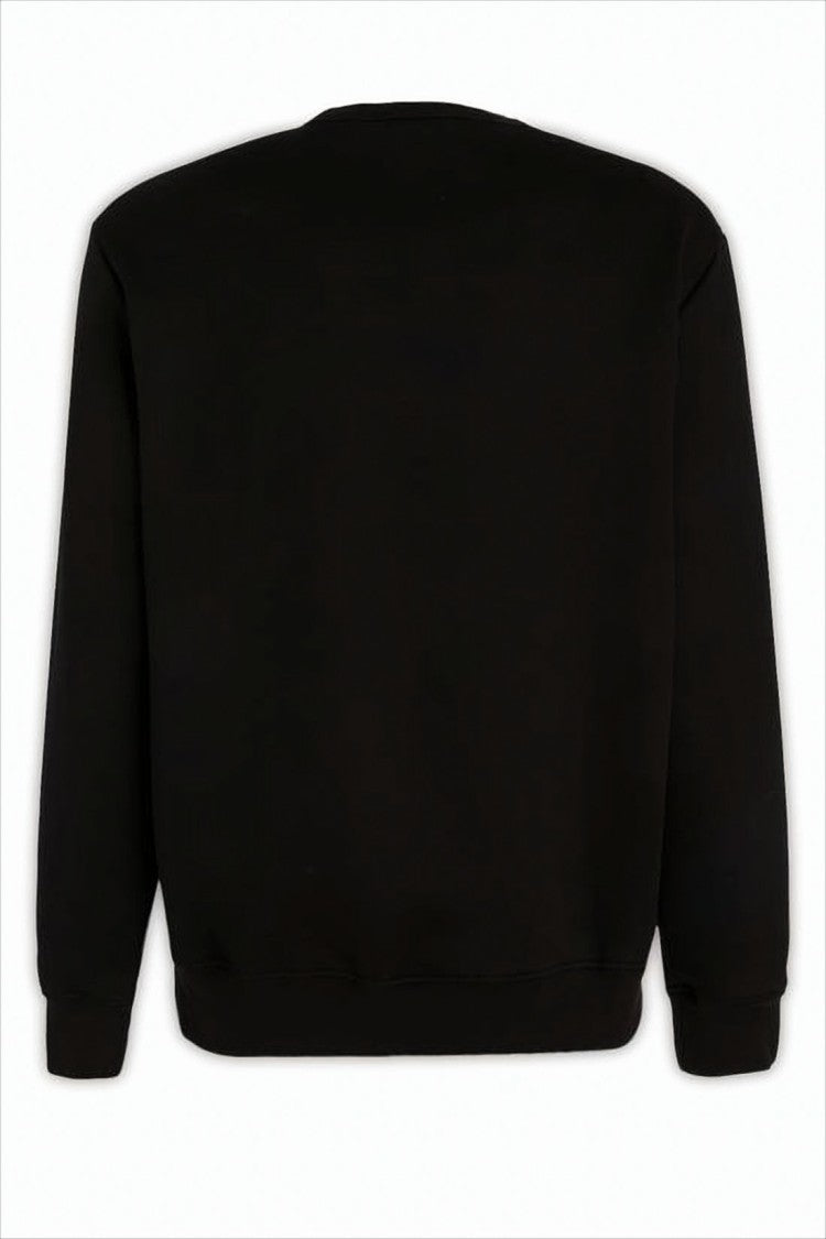 Long-Sleeve Sweatshirt with Textured Logo Design
