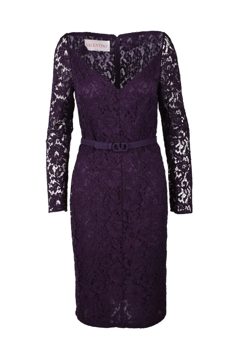 Lace Dress - Purple