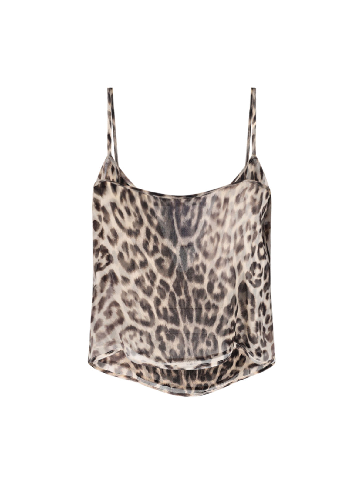Silk Shirt, Brown, Animal Print, Classic Collar