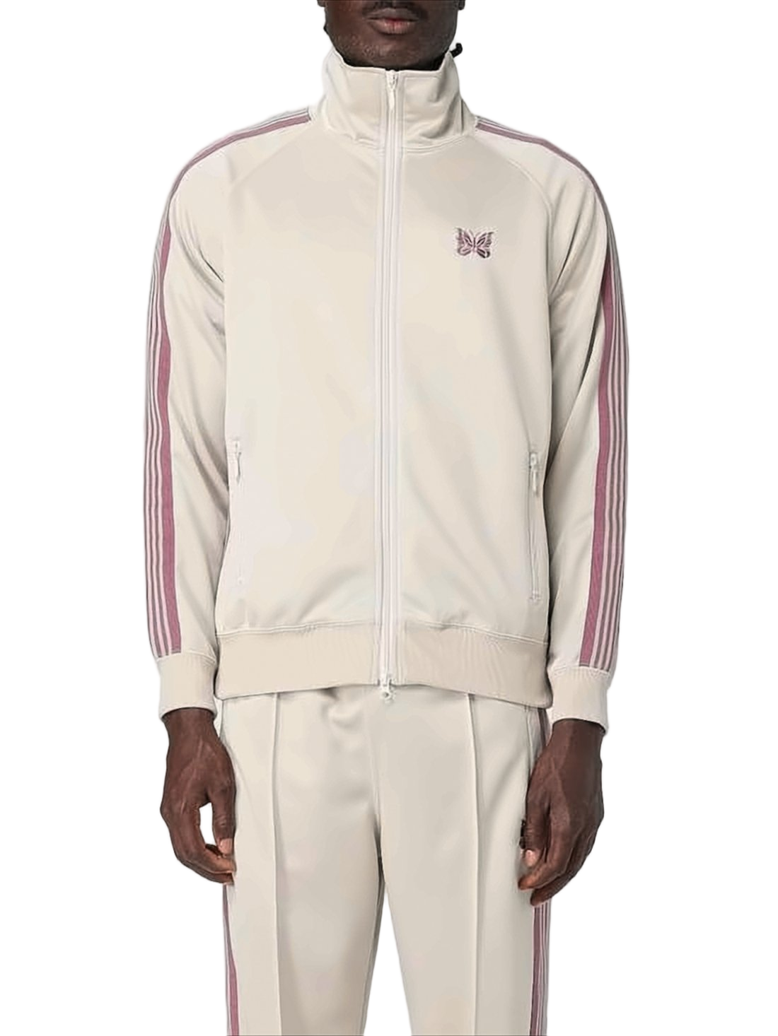 High-Collar Active Jacket with Zipper