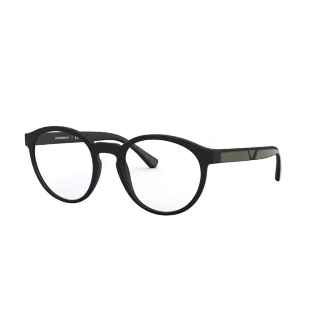 0ea4152 Rounded Frame Eyeglasses in Matte Black