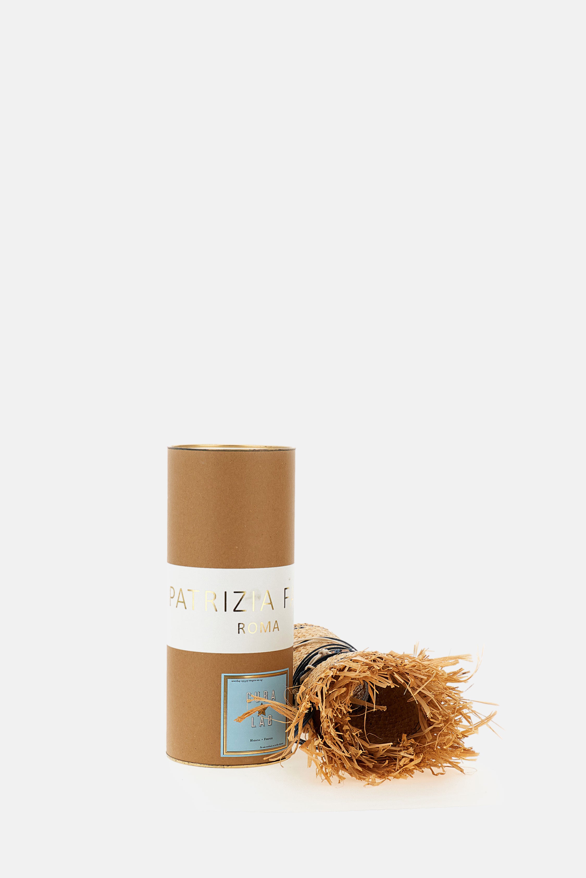 Raffia Hat With Leather Accents