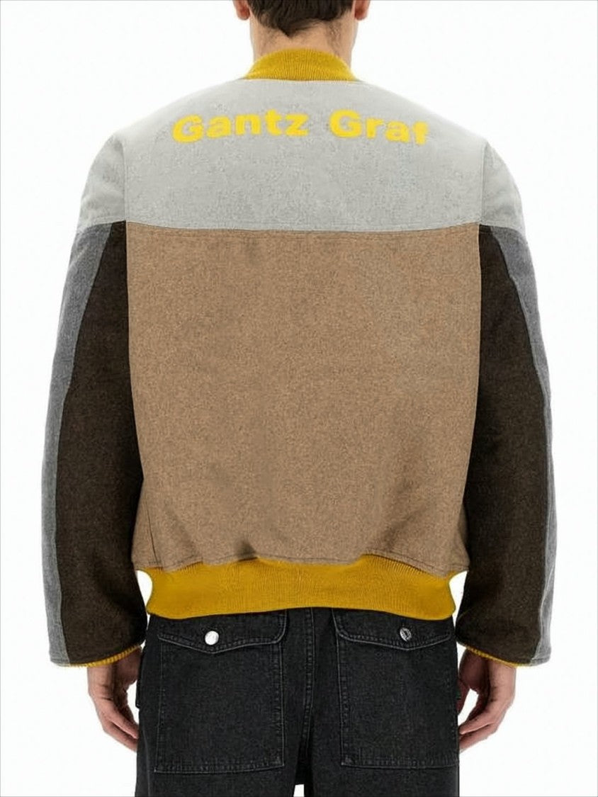 Color-Block Casual Jacket with Bold Back Detail