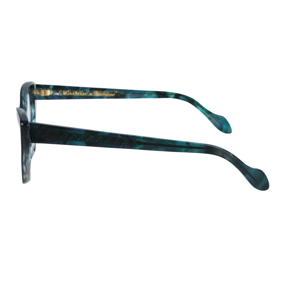 Coachella Glamour Cat-Eye Sunglasses with Marbled Pattern