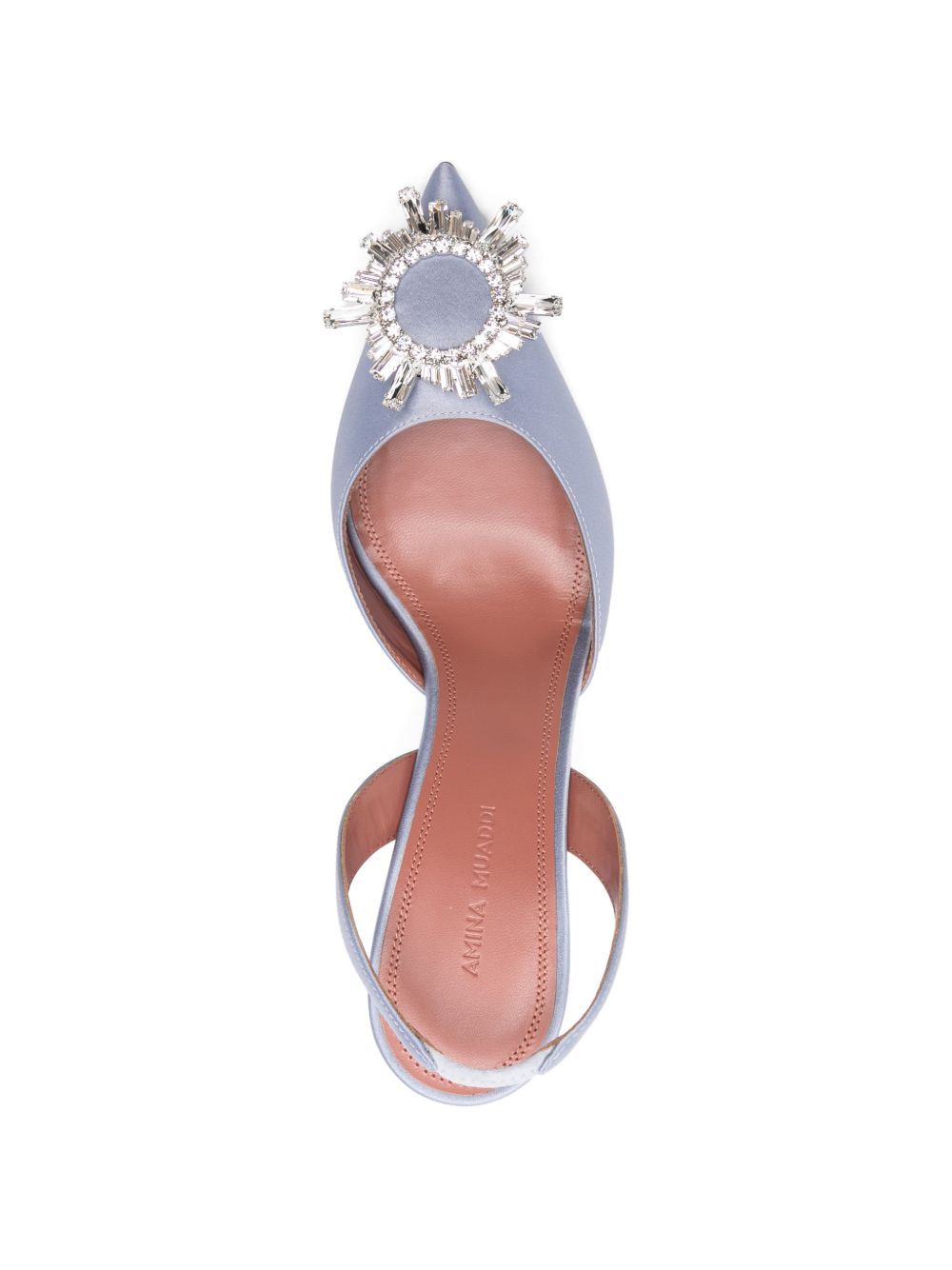 White Satin Hourglass Heel Pumps