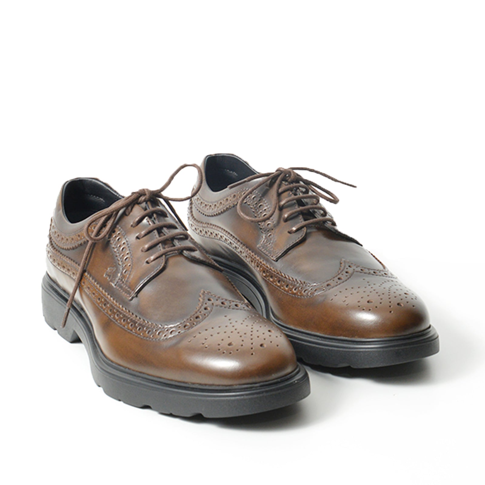 Brown Leather Derby Shoes