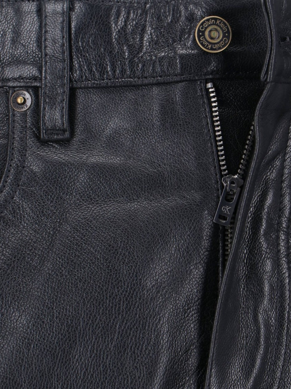 Goat Leather Pants – Black