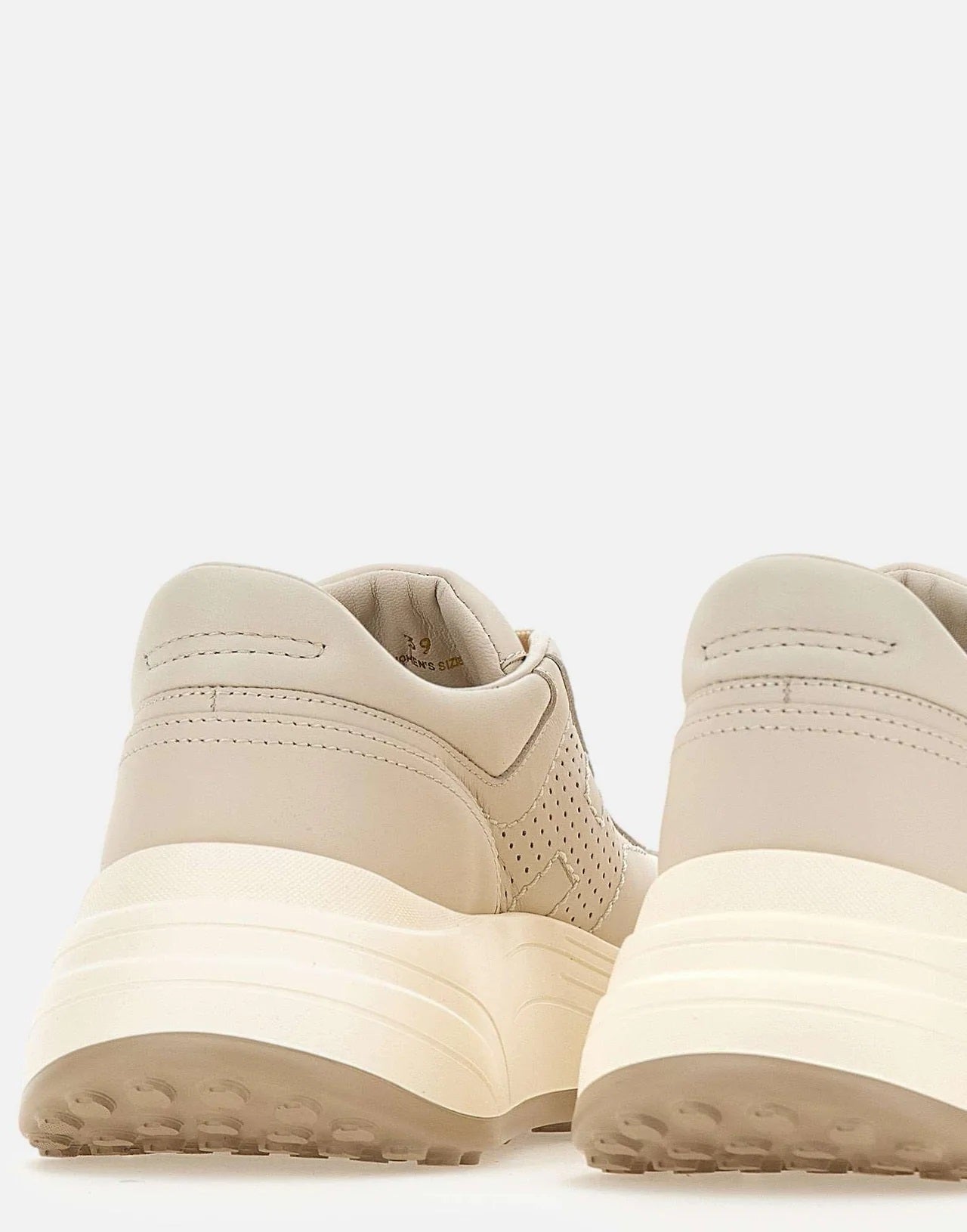 Perforated Creamy Beige Sneakers