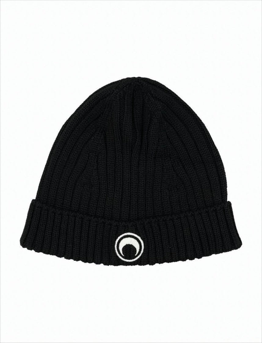 Ribbed Knit Beanie with Folded Cuff