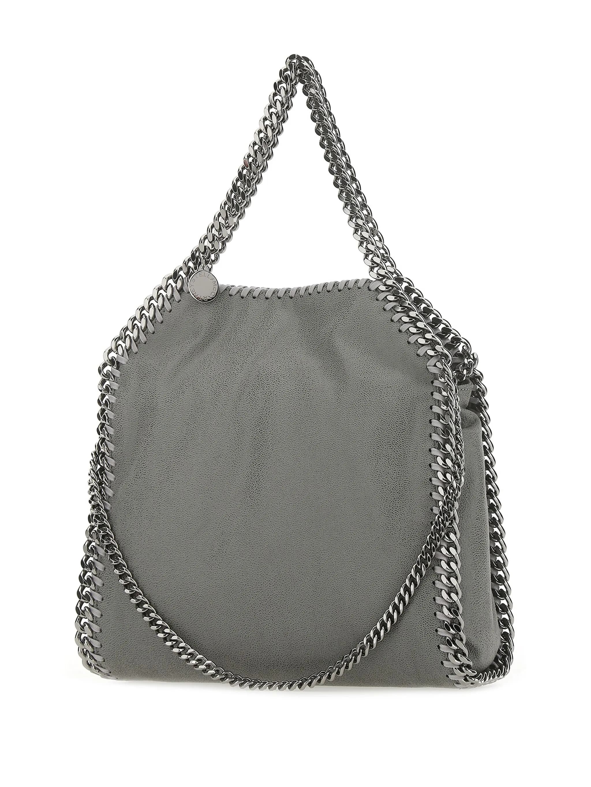 Compact Eco-Friendly Mini Tote Bag With Chain Trim