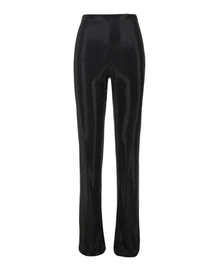 Crystal Embellished Flare Pants