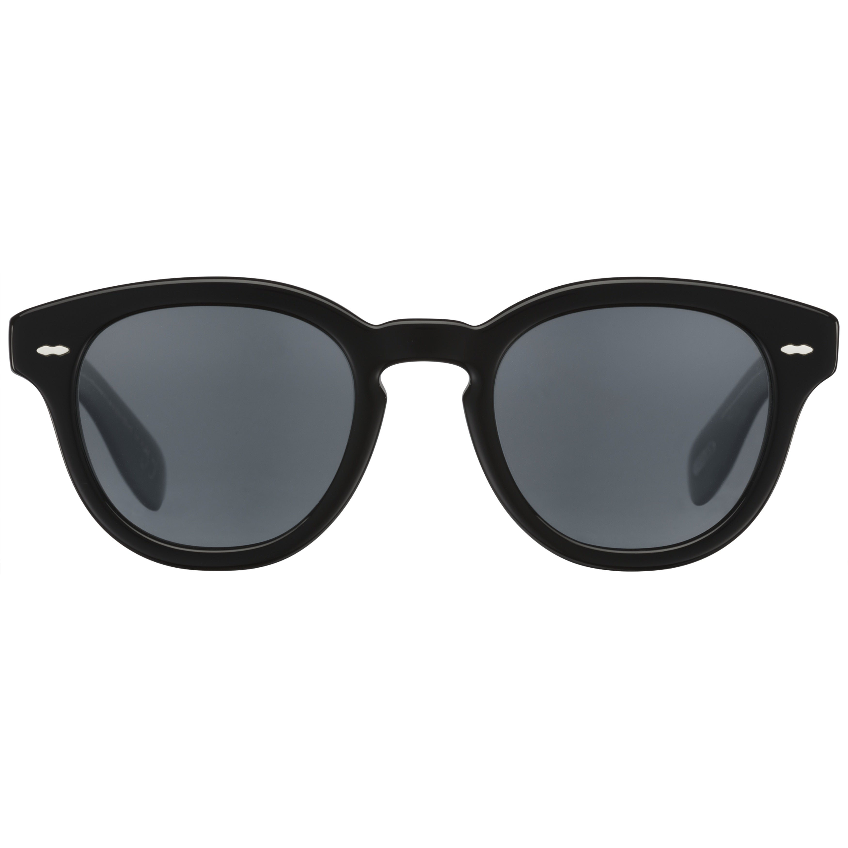 0ov5413su Glossy Black Acetate Round Frame Sunglasses