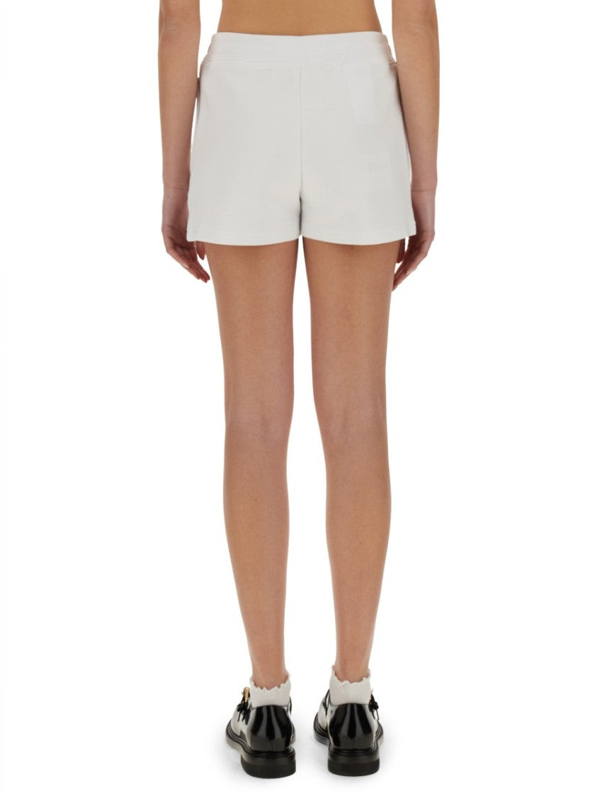 Fitted Teddy Bear Graphic Shorts